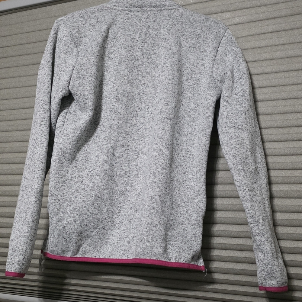 SIMPLY SOUTHERN Gray and Pink Quarter-Zip Pullover - Picture 2 of 4